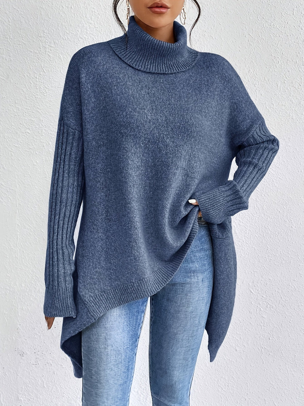 Irina | Oversized Turtleneck Sweater