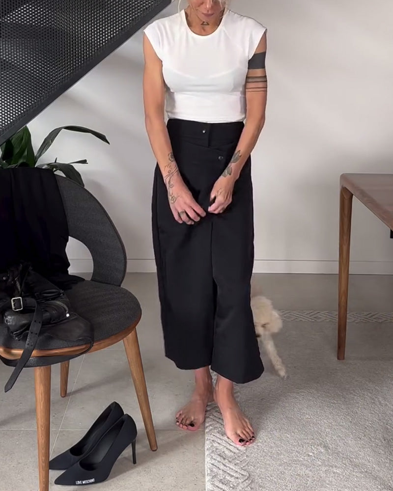 Blair - Women's Asymmetric Wide-Leg Trousers for Office and Everyday Wear
