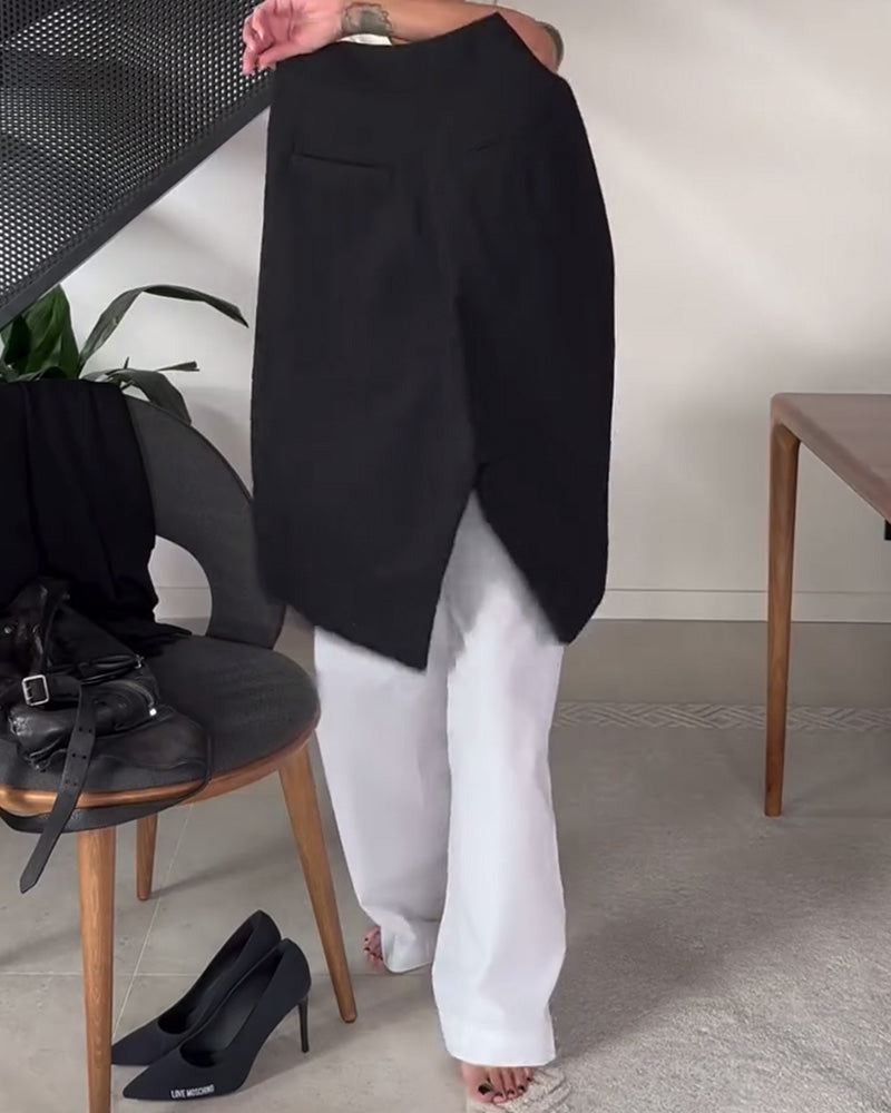 Blair - Women's Asymmetric Wide-Leg Trousers for Office and Everyday Wear