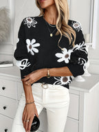 Madeleine - Women's Floral Sweater