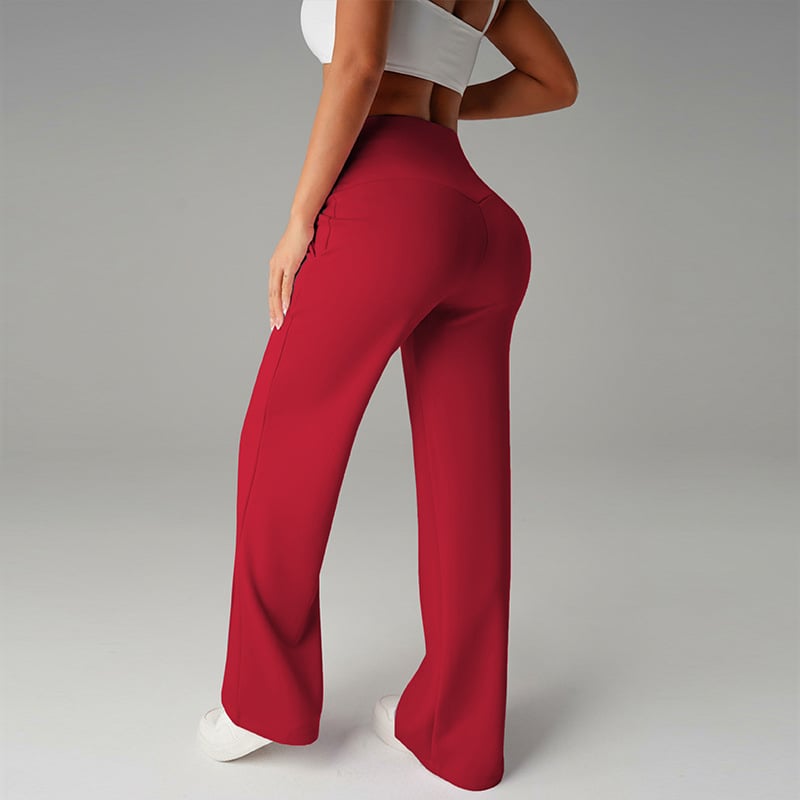 Niselle - Women's Plain Straight Leg Trousers