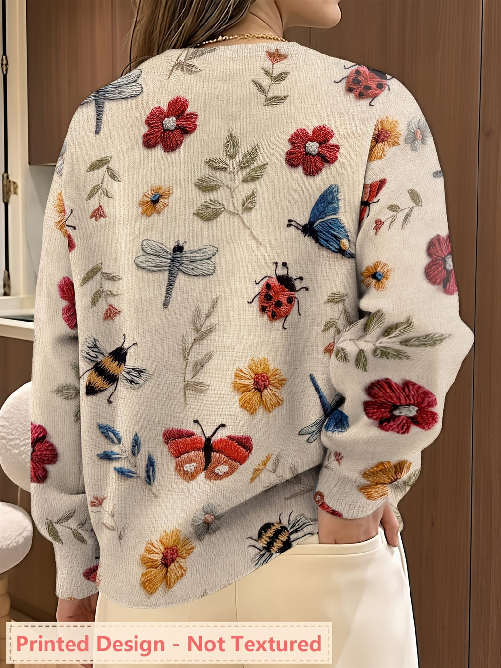 Fiorika - Elegant Nature Embroidered Sweater