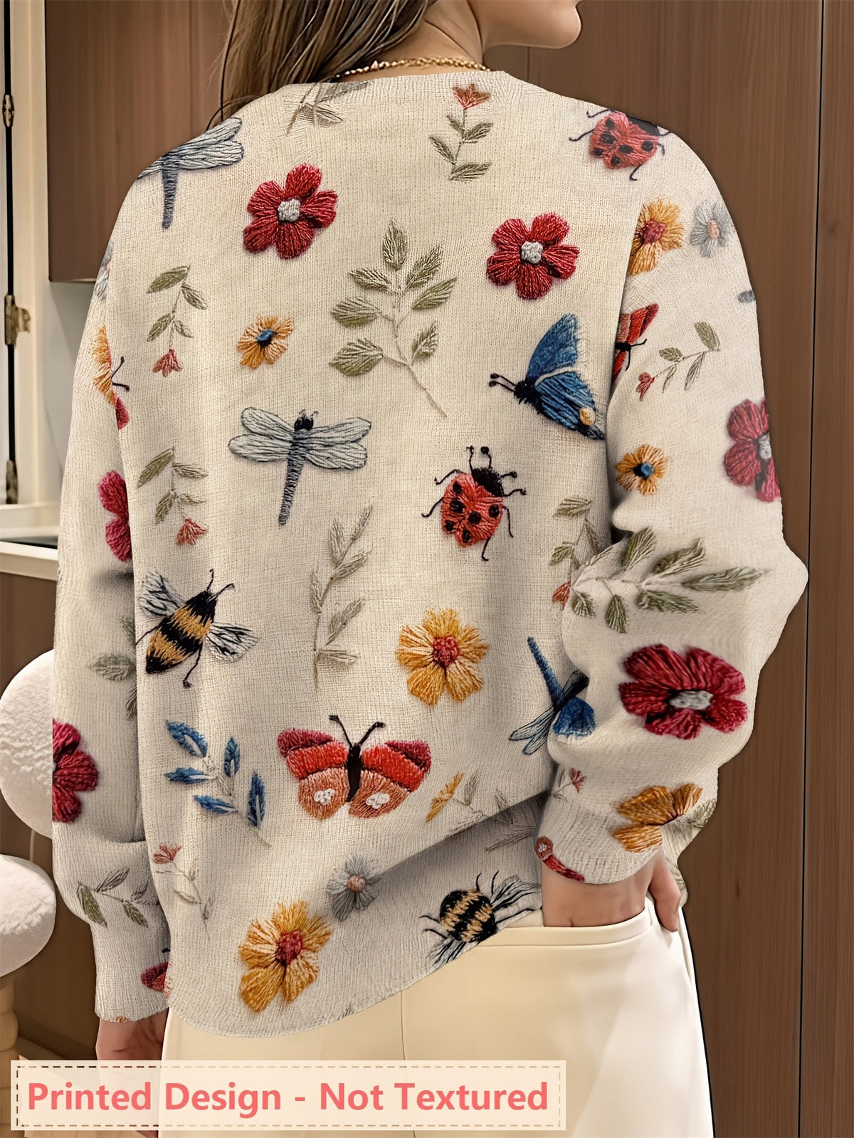 Fiorika - Elegant Nature Embroidered Sweater