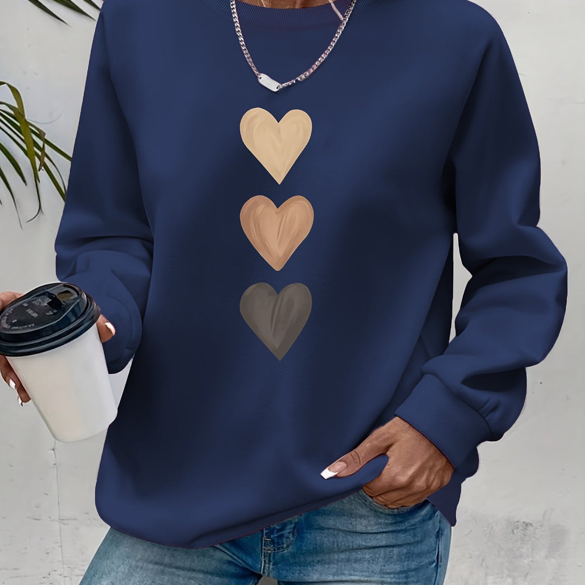 Belviera - Soft Heart Pattern Sweater