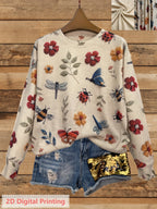 Fiorika - Elegant Nature Embroidered Sweater