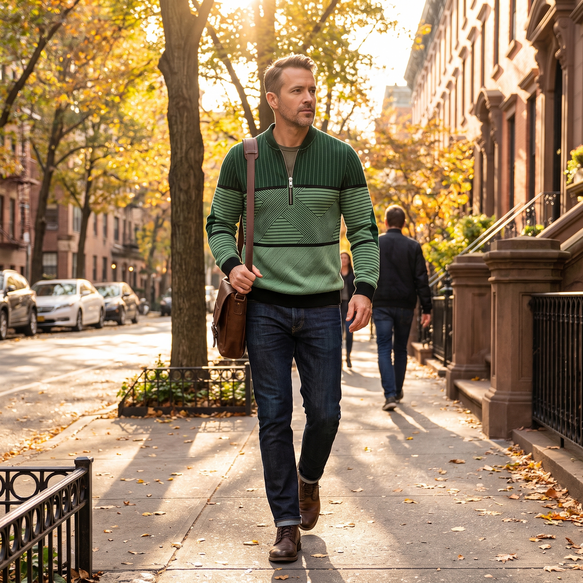 Brookfield™ | Modern Half-Zip Sweater