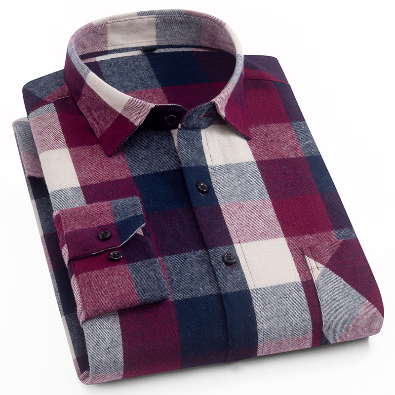 Lucien | Plaid Shirt with Point Collar and Buttoned Cuffs