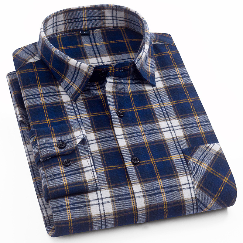 Lucien | Plaid Shirt with Point Collar and Buttoned Cuffs