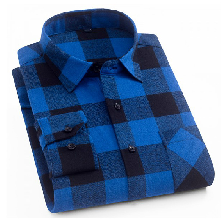 Lucien | Plaid Shirt with Point Collar and Buttoned Cuffs