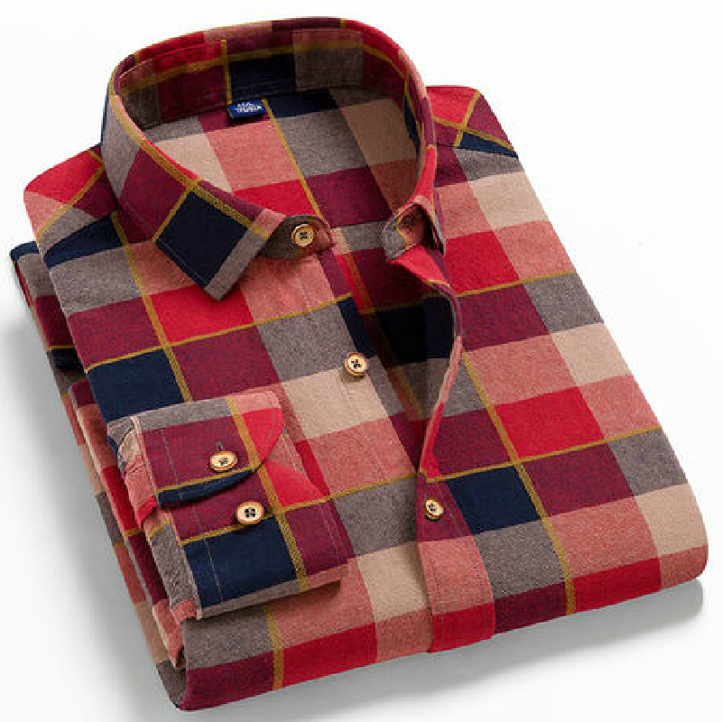 Lucien | Plaid Shirt with Point Collar and Buttoned Cuffs