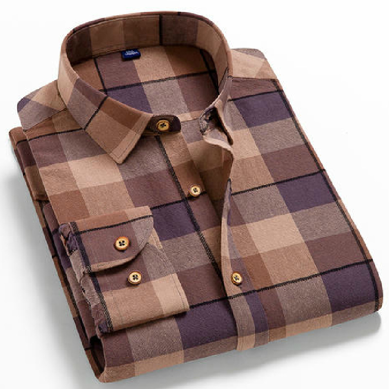 Lucien | Plaid Shirt with Point Collar and Buttoned Cuffs