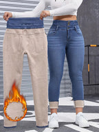 Dorinavia - ComfortFit Thermal Jeans
