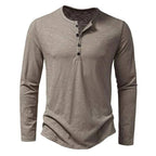 Marlowe | Long Sleeve Shirt with Three Button Placket
