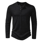 Marlowe | Long Sleeve Shirt with Three Button Placket