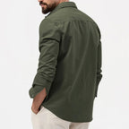 Yosef | Long Sleeve Shirt with Two Flap Chest Pockets