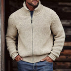 Torin | Zip Up Chunky Knit Cardigan