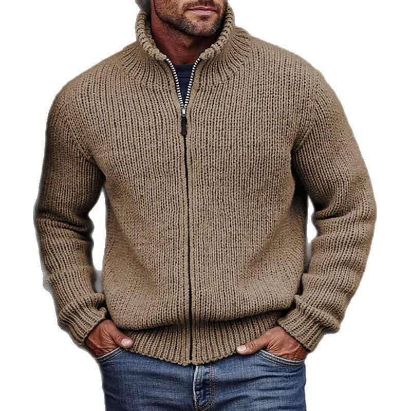 Torin | Zip Up Chunky Knit Cardigan