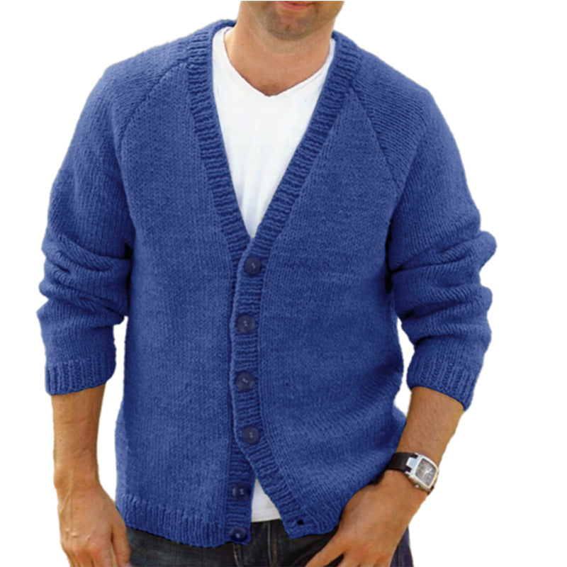 Declan | Button Up Cardigan with V Neck