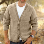 Declan | Button Up Cardigan with V Neck