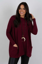 Chanel Women's Long Sleeve Tunic Sweater with Pockets