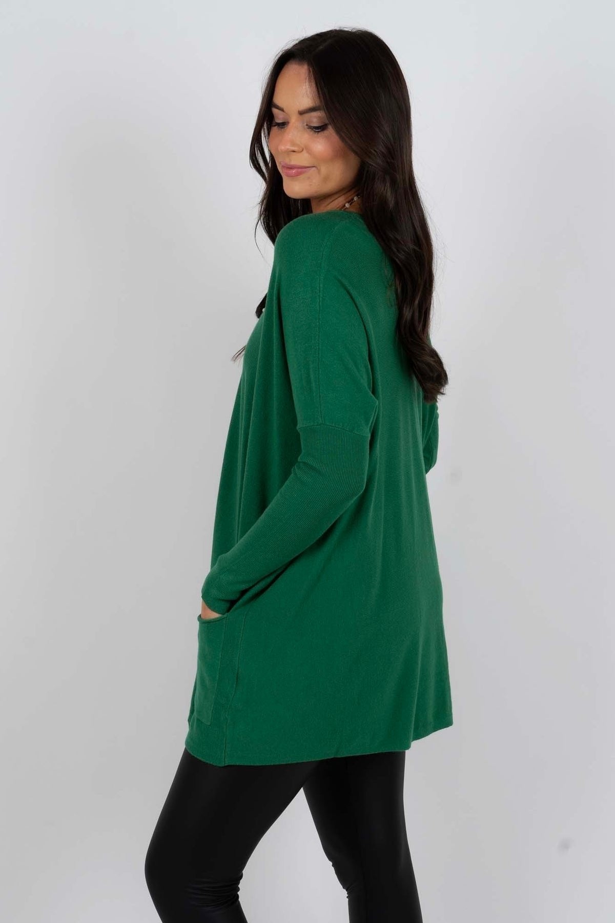 Chanel Women's Long Sleeve Tunic Sweater with Pockets