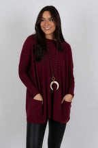 Chanel Women's Long Sleeve Tunic Sweater with Pockets