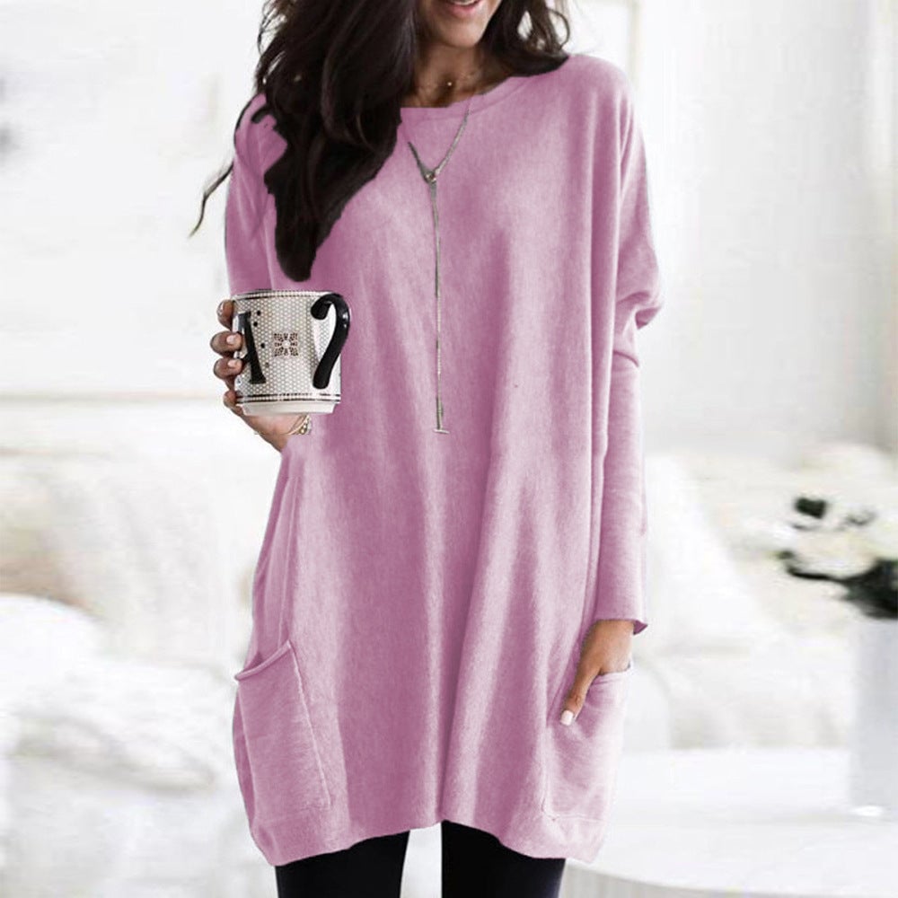 Chanel Women's Long Sleeve Tunic Sweater with Pockets