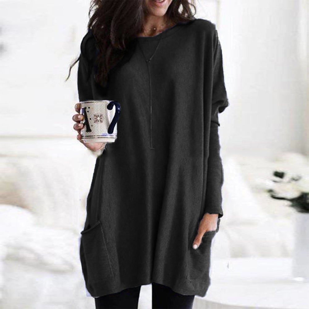 Chanel Women's Long Sleeve Tunic Sweater with Pockets