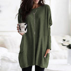 Chanel Women's Long Sleeve Tunic Sweater with Pockets