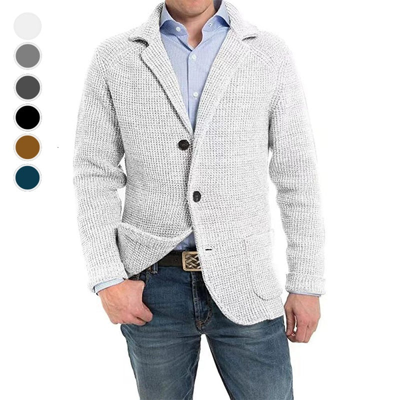 Alden | Knit Cardigan with Notch Lapels