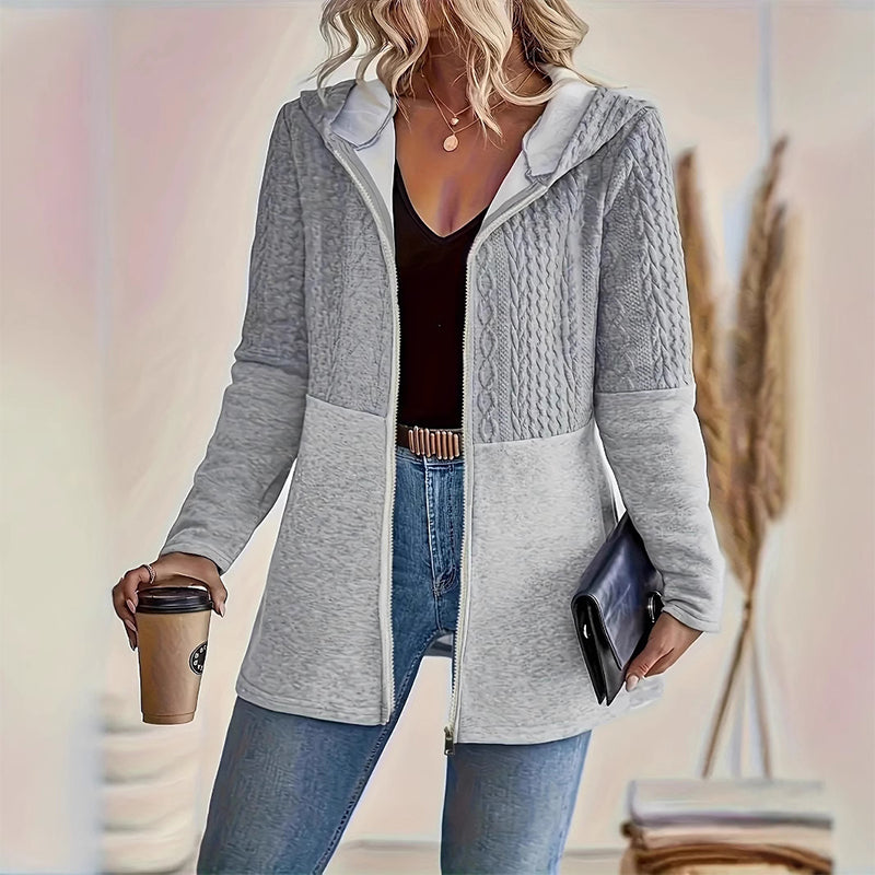 Melisandra - Women's Fashion Jacket with Hood and Zipper