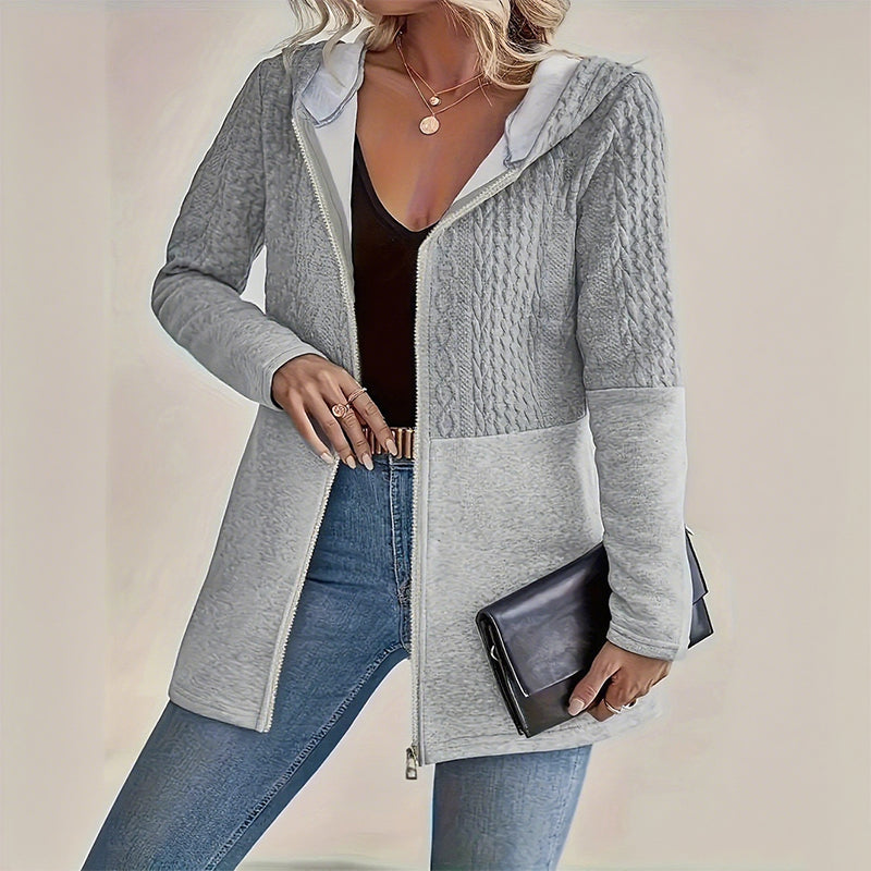 Melisandra - Women's Fashion Jacket with Hood and Zipper