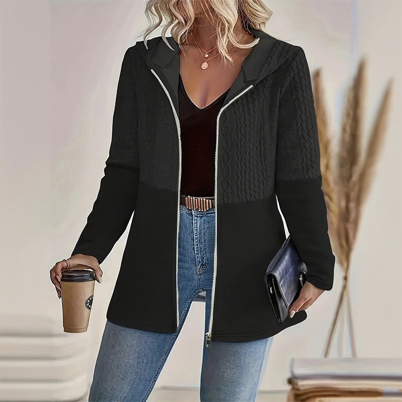 Melisandra - Women's Fashion Jacket with Hood and Zipper