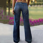 Aurevia - Women's Vintage Style Wide Leg Jeans
