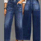 Rexelle - Women's High Waisted Wide Leg Jeans Comfortable Denim & Modern Style