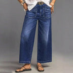 Rexelle - Women's High Waisted Wide Leg Jeans Comfortable Denim & Modern Style