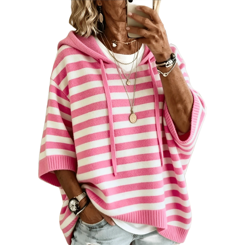 Kiara - Women's Striped Comfort Hoodie
