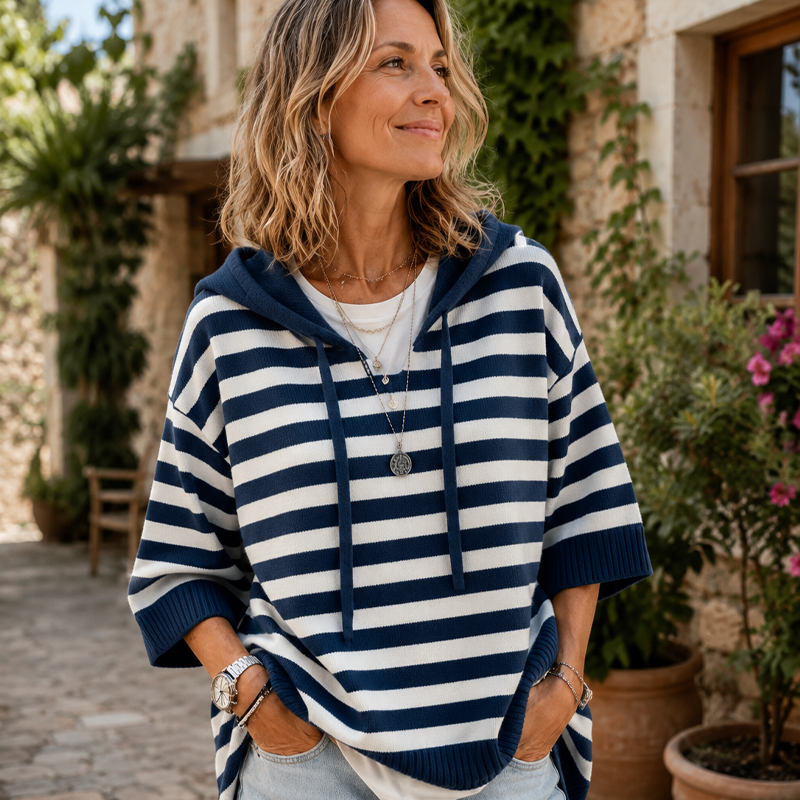 Kiara - Women's Striped Comfort Hoodie