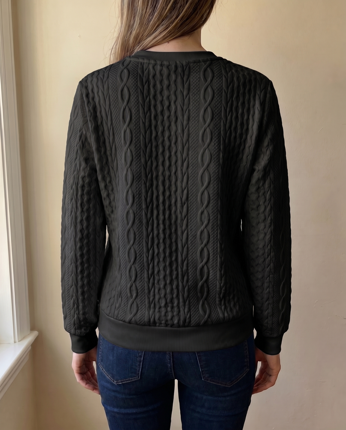 Brookfield™ | Elegant Textured Zip-Up Sweatshirt