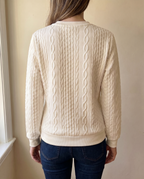 Brookfield™ | Elegant Textured Zip-Up Sweatshirt