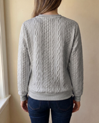 Brookfield™ | Elegant Textured Zip-Up Sweatshirt